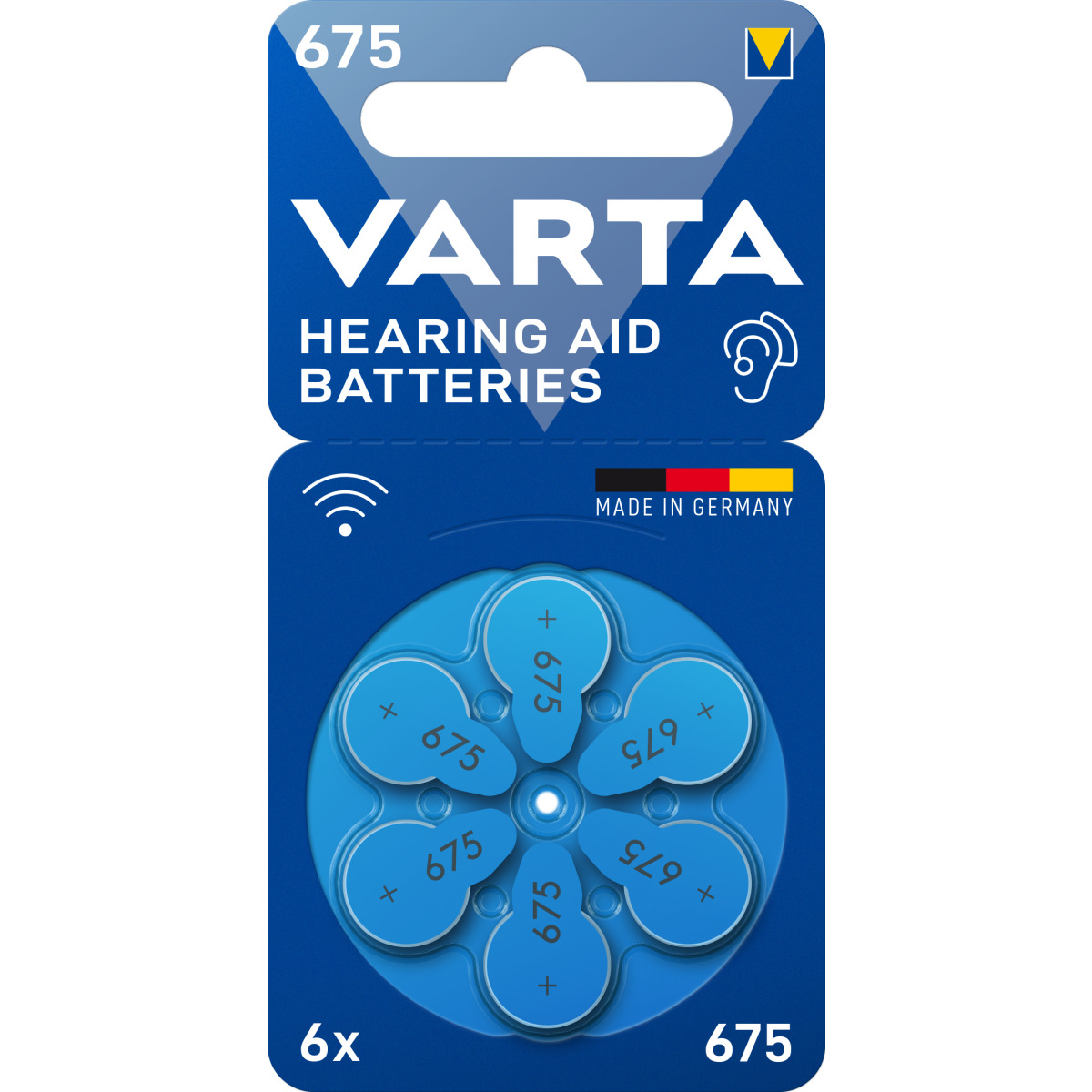 Hearing Aid Batteries 675 Blister 6